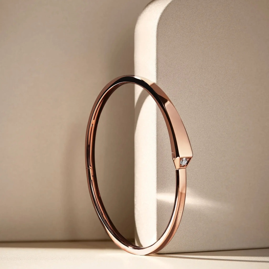 Orlov Spike One Light Pave Diamond Bracelet - Rose Gold CSP-BOSRL #2