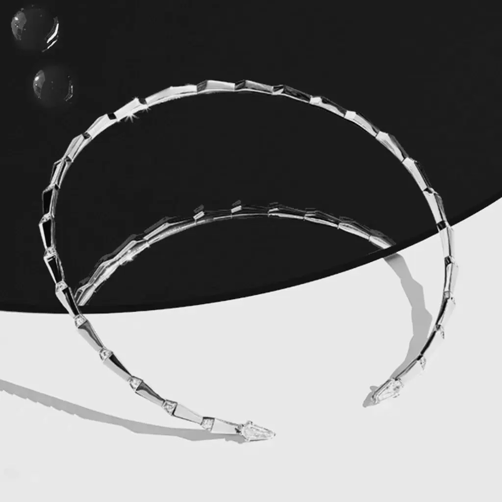 Orlov Spike Open Light Pavé Diamond Choker - Rose Gold CSP-O1R_LM1.4-RG #2