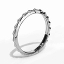 Orlov Spike Signature Light Pave Diamond Bracelet - White Gold CSP-BSIWL