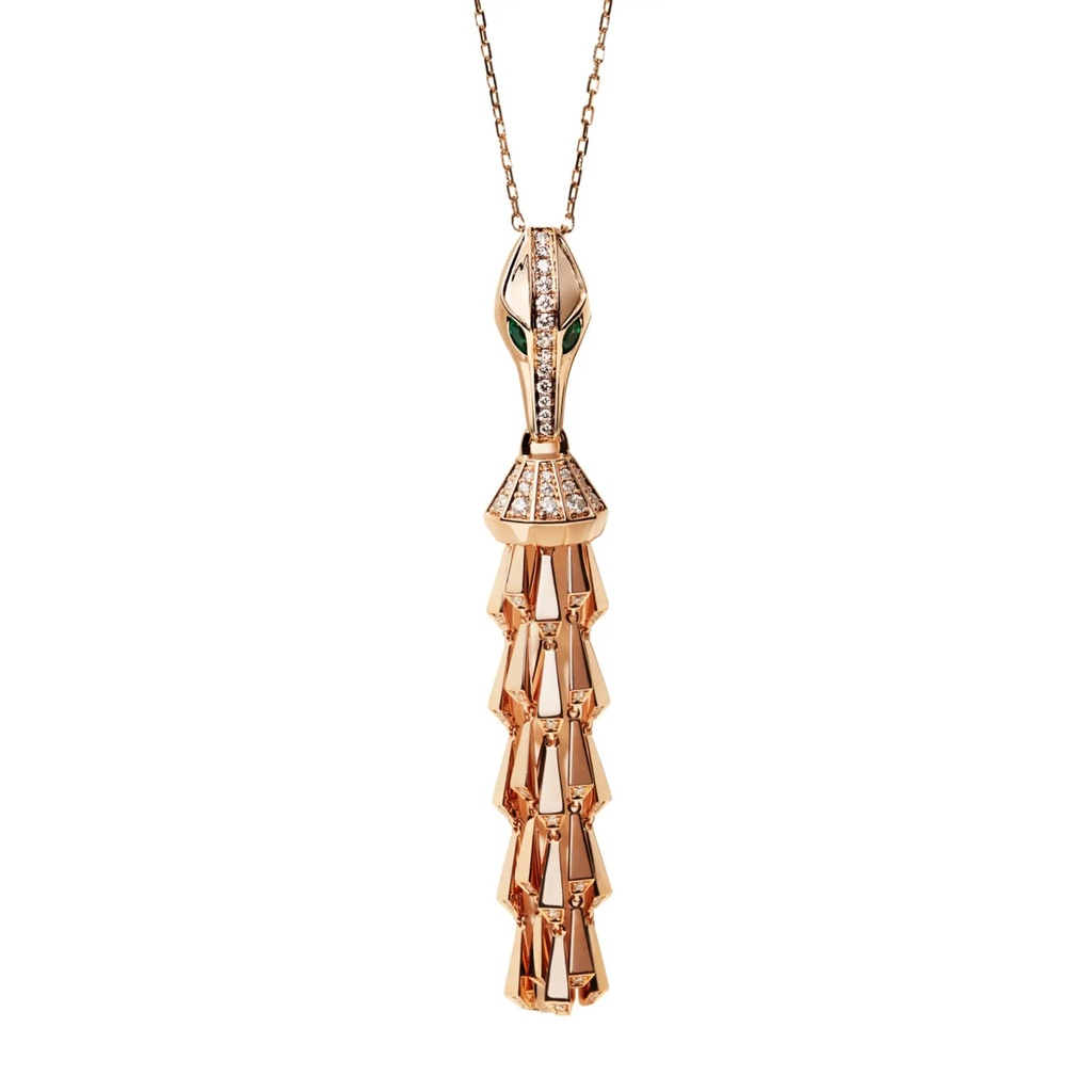 Orlov Spike Tassel Light Pavé Diamond Pendant - Rose Gold CSP-PTA_LM-RG