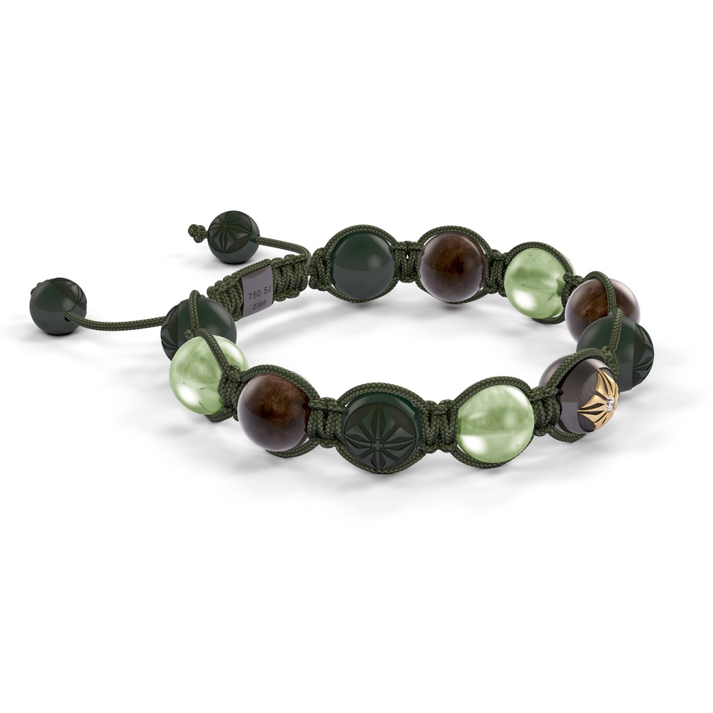 Shamballa Jewels 10mm Shamballa Braided Bracelet (Left View)