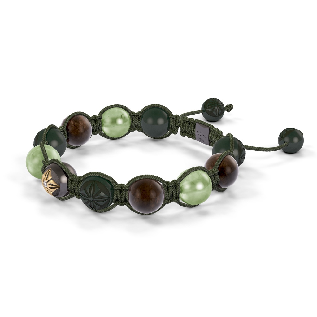Shamballa Jewels 10mm Shamballa Braided Bracelet (Right View)