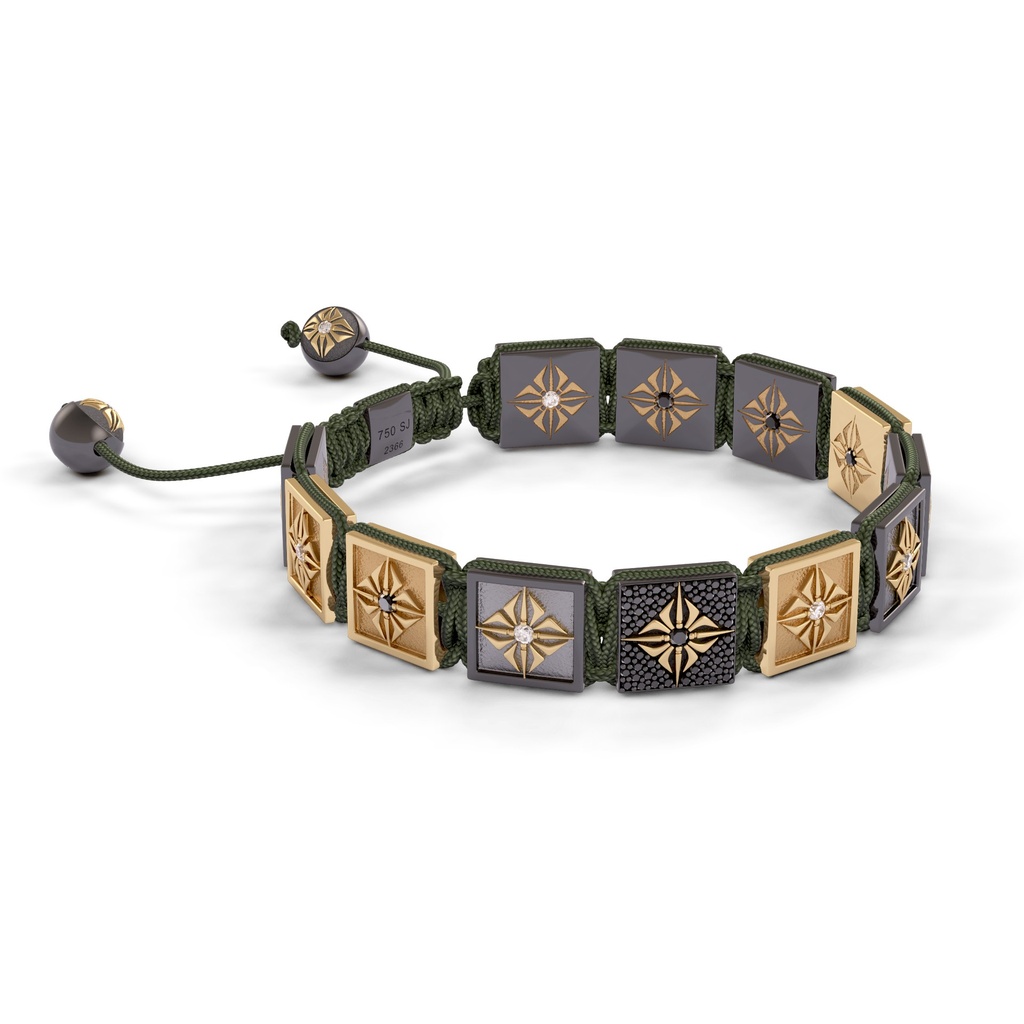 Shamballa Jewels 10mm Shamballa Lock Bracelet (Left View)
