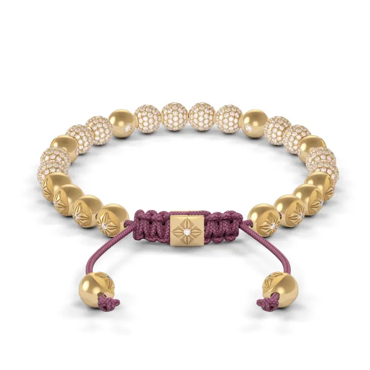 Shamballa Jewels 6mm Shamballa Non-Braided Bracelet D227068 #2