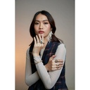 Marceline Amrita Lotus Duplet Ring In Mother Of Pearl, White And Milky Quartz Amrita Lotus Duplet Ring In Mother Of Pearl, White And Milky Quartz #2