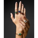 Marceline Amrita Round Bangle In Malachite And Diamonds Amrita Round Bangle In Malachite And Diamonds #2
