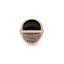 Marceline Amrita Round Ring In Black Onyx And Diamonds Amrita Round Ring In Black Onyx And Diamonds