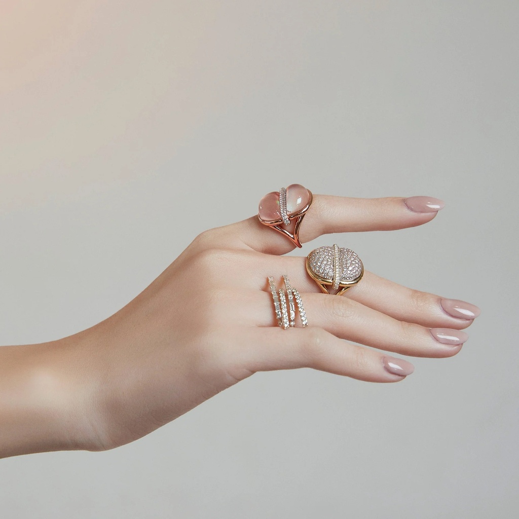 Marceline Amrita Round Ring In Full Diamonds Amrita Round Ring In Full Diamonds #2
