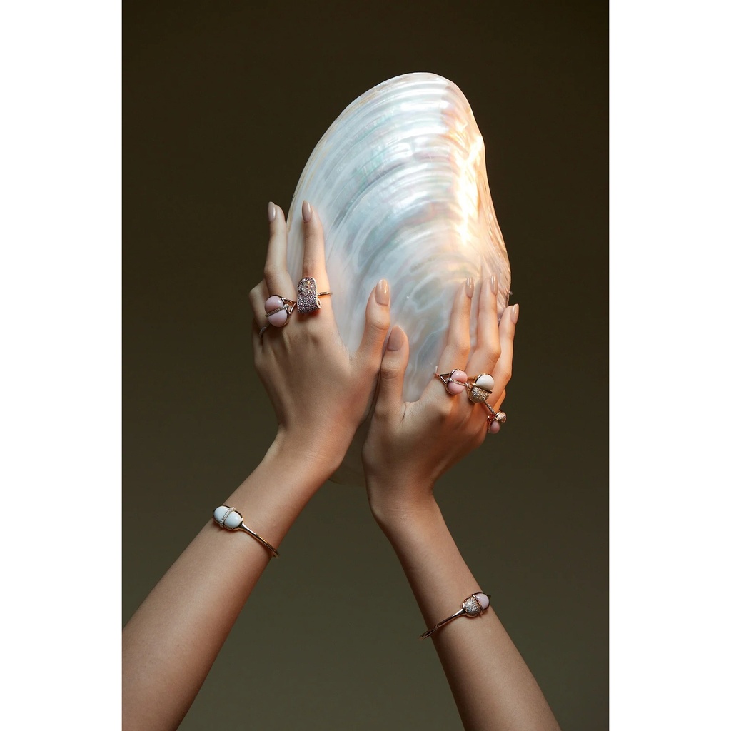 Marceline Amrita Round Ring In Pink Opal Amrita Round Ring In Pink Opal #2