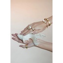 Marceline Amrita Round Ring In White Ceramic And Diamonds Amrita Round Ring In White Ceramic And Diamonds #2