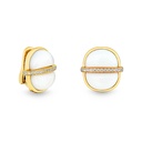Marceline Amrita Small Round Earrings In White Ceramic Amrita Small Round Earrings In White Ceramic