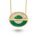Marceline As Above So Below Necklace In Malachite And Diamonds AN045A-MLYG-MR