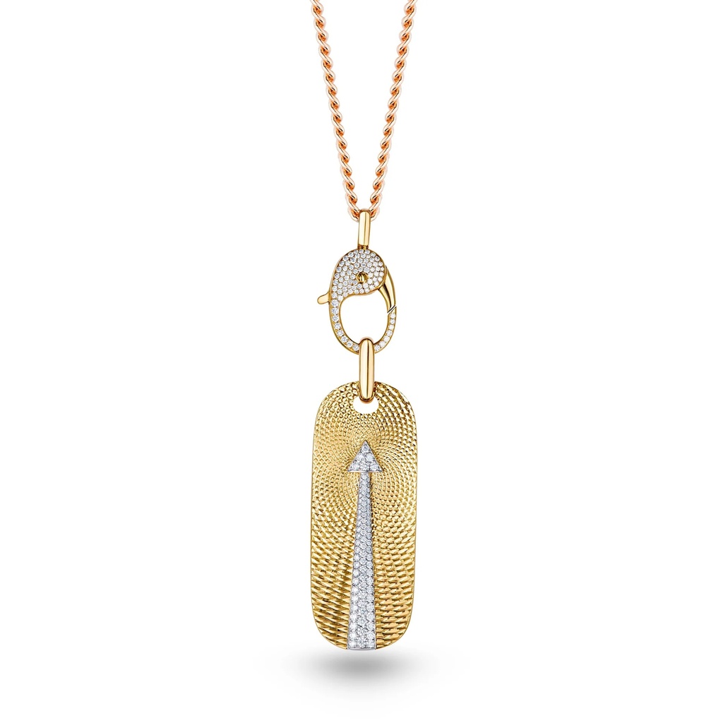 Marceline Awaken Full Diamond Arrow Necklace P051AYWG/A8851/CH