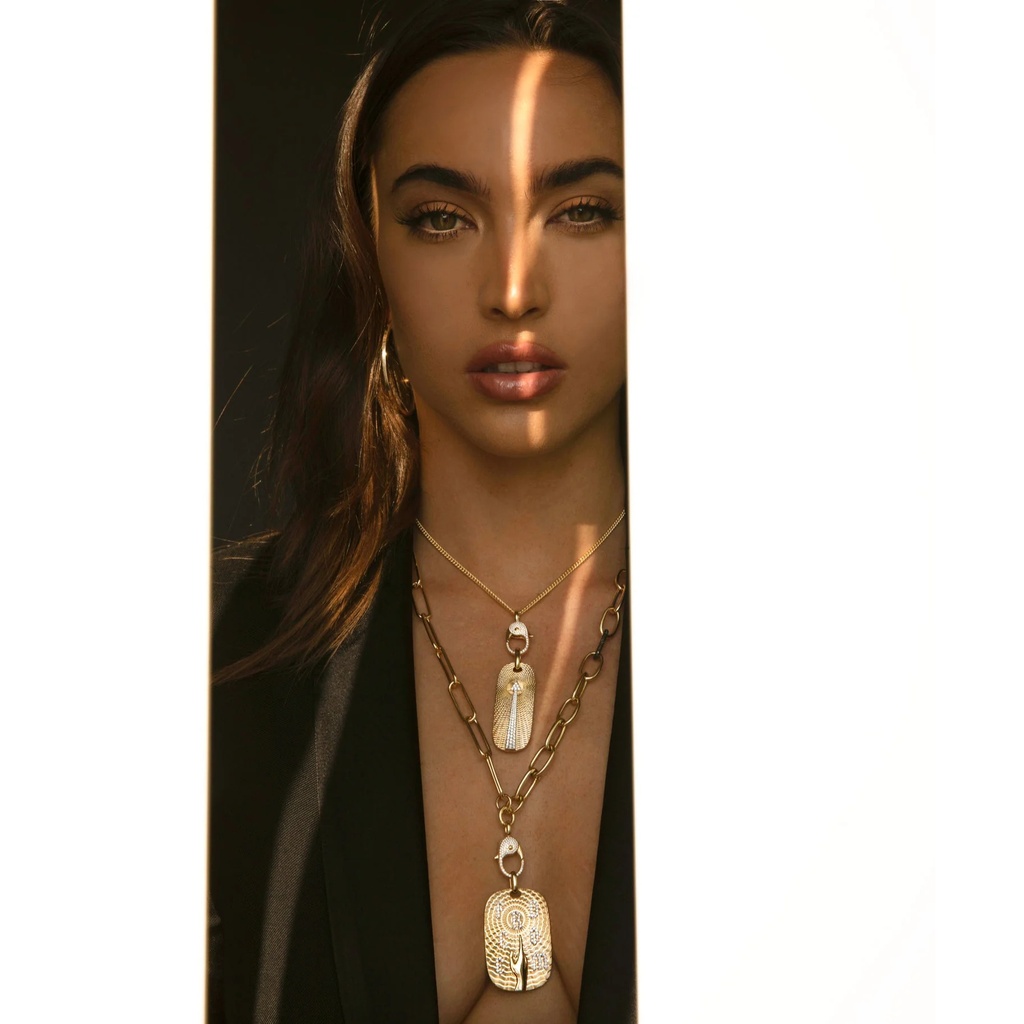 Marceline Awaken Full Diamond Arrow Necklace P051AYWG/A8851/CH #2