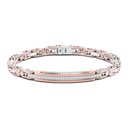 Zancan Bracciale Zancan In Oro 18Kt E Diamanti Con Targa Centrale EB868