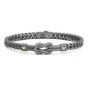 Zancan Bracciale Zancan In Titanio E Oro 18Kt Con Nodo ETB213
