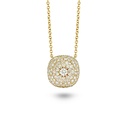Marceline Daisy Cushion Necklace In Full Diamonds Daisy Cushion Necklace In Full Diamonds
