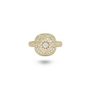 Marceline Daisy Cushion Ring In Full Diamonds Daisy Cushion Ring In Full Diamonds