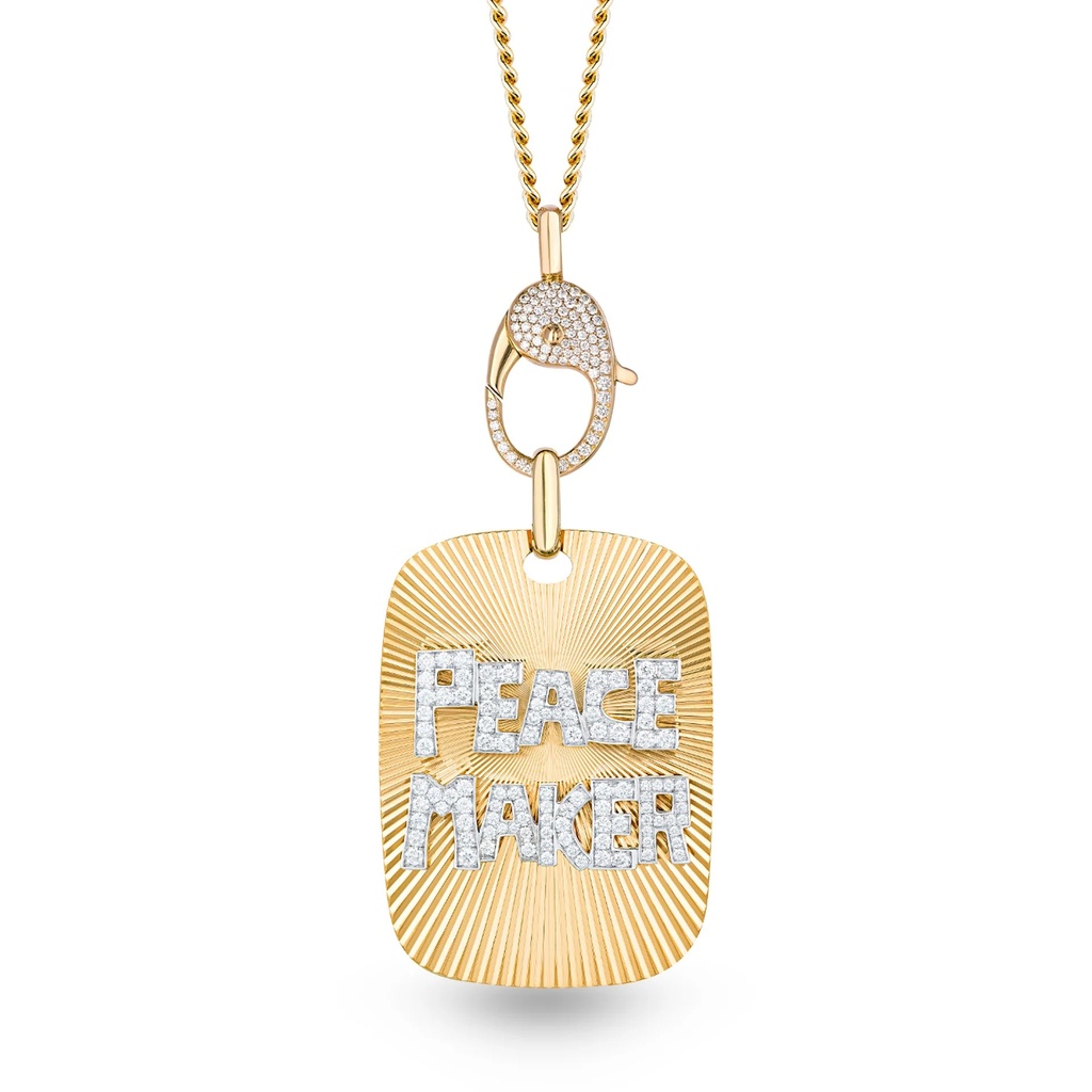 Marceline Diamond Peace Maker Necklace P043AYWG-MR/CH