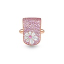 Marceline Eden Purple Sapphire Ring With Diamond And Pink Sapphire Flower Eden Purple Sapphire Ring With Diamond And Pink Sapphire Flower