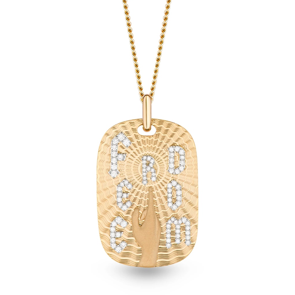 Marceline Large Freedom Necklace P057BYWG/CH014YG70