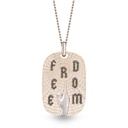 Marceline Large Freedom Necklace P057ABWG/CH014WG70