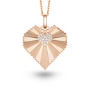 Marceline Large Heart Of The World Necklace P065ARG-MR-CH
