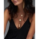 Marceline Love Frequency Full Diamond Necklace P046BYWG-MR/CH #2