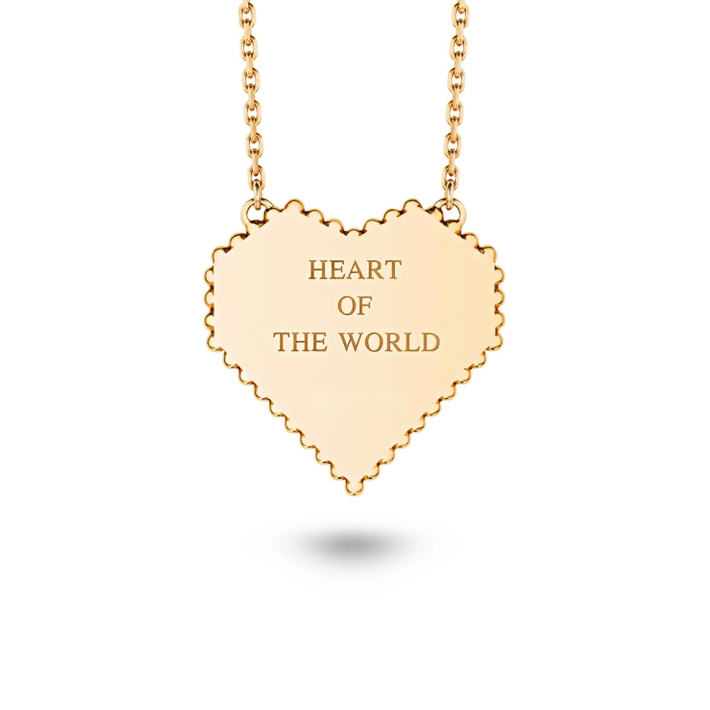 Marceline Medium Heart Of The World Necklace AN034APG-MR #2