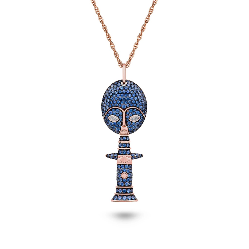 Marceline Mother Moon Goddess Necklace P055BPG-MR/CH