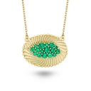 Marceline Nebula Cloud Emerald Necklace AN032AEMYG-MR