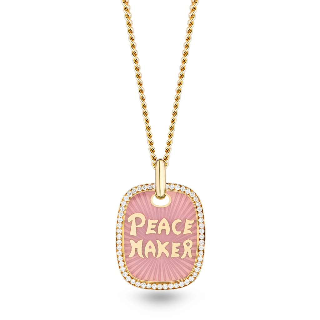 Marceline Peace Maker Necklace With Enamel P061APEYG-MR/CH015