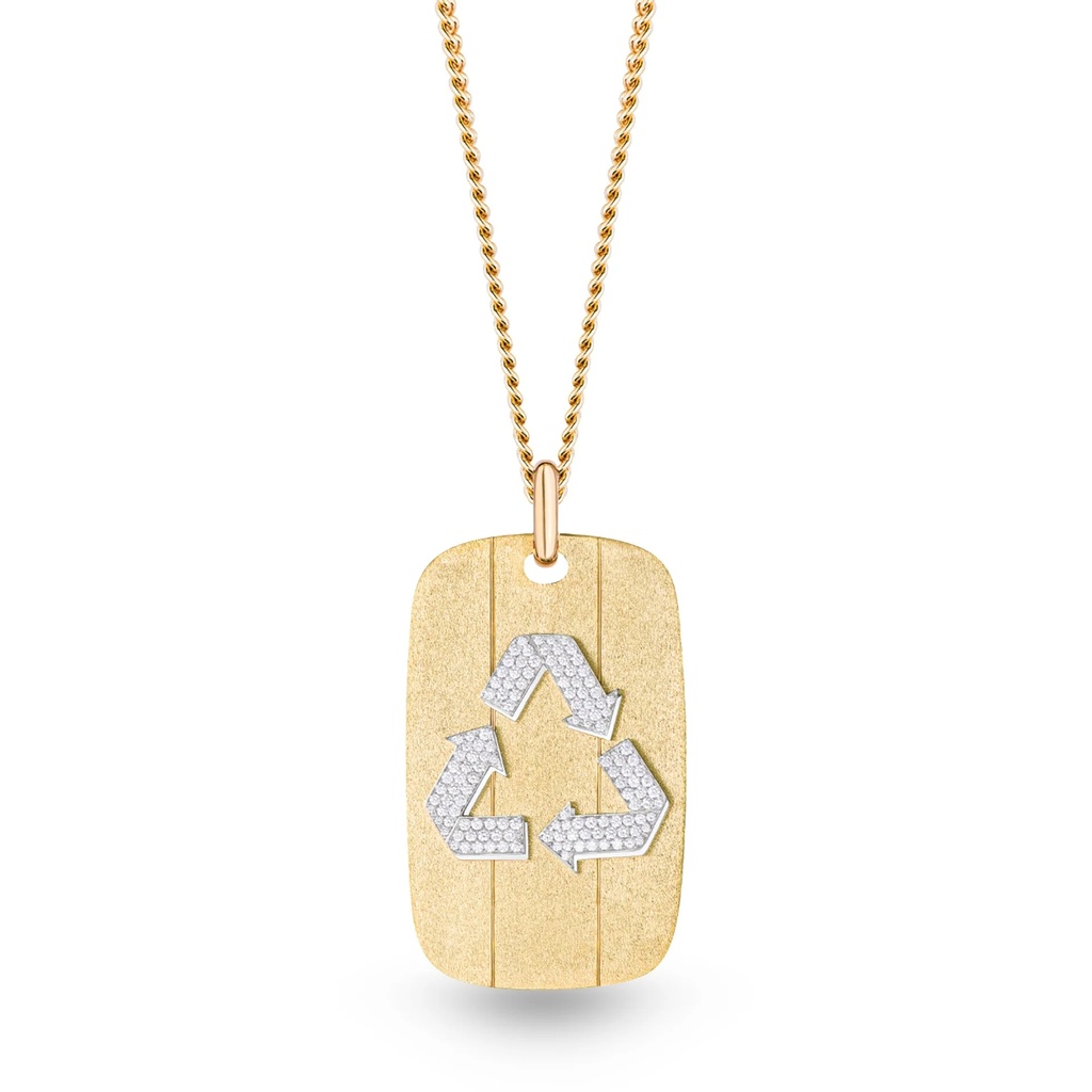 Marceline Recycle Necklace P059AYWG/CH017YG70