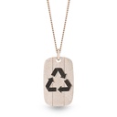 Marceline Recycle Necklace P059BWG-MR/CH017WG70