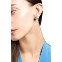 Piranesi Rose Gold Capri Small Flower Earrings - Pink Opal E5240-P #2