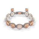 Shamballa Jewels Rose Gold Diamond & Moonstone 10mm Bead Braided Bracelet D234689