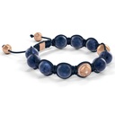 Shamballa Jewels Rose Gold Diamond & Sapphire 10mm Bead Braided Bracelet D234690 #3
