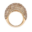 Piranesi Rose Gold Dome Ring - Champagne Diamond