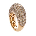 Piranesi Rose Gold Dome Ring - Champagne Diamond #2