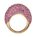 Piranesi Rose Gold Dome Ring - Pink Sapphire