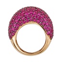 Piranesi Rose Gold Dome Ring - Pink Sapphire