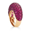 Piranesi Rose Gold Dome Ring - Pink Sapphire #2