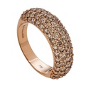 Piranesi Rose Gold Dome Small Ring - Champagne Diamond