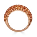 Piranesi Rose Gold Dome Small Ring - Orange Sapphire #2