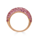 Piranesi Rose Gold Dome Small Ring - Pink Sapphire #2