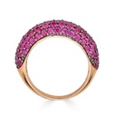 Piranesi Rose Gold Dome Small Ring - Pink Sapphire #2