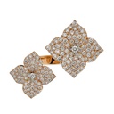 Piranesi Rose Gold Fiore Double Flower Ring