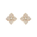 Piranesi Rose Gold Fiore Small Flower Earrings E4514-DIA/RG