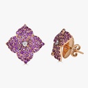 Piranesi Rose Gold Fiore Small Flower Earrings - Amethyst E4514-AM/RG #2