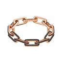 Piranesi Rose Gold Link Bracelet - Black Diamond B4296-BK